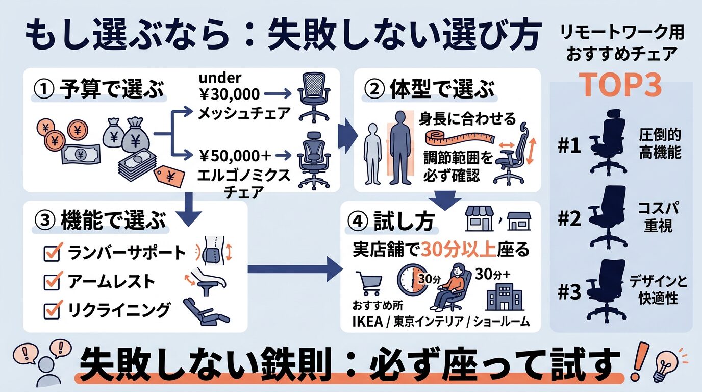 ワークチェアの失敗しない選び方ガイド