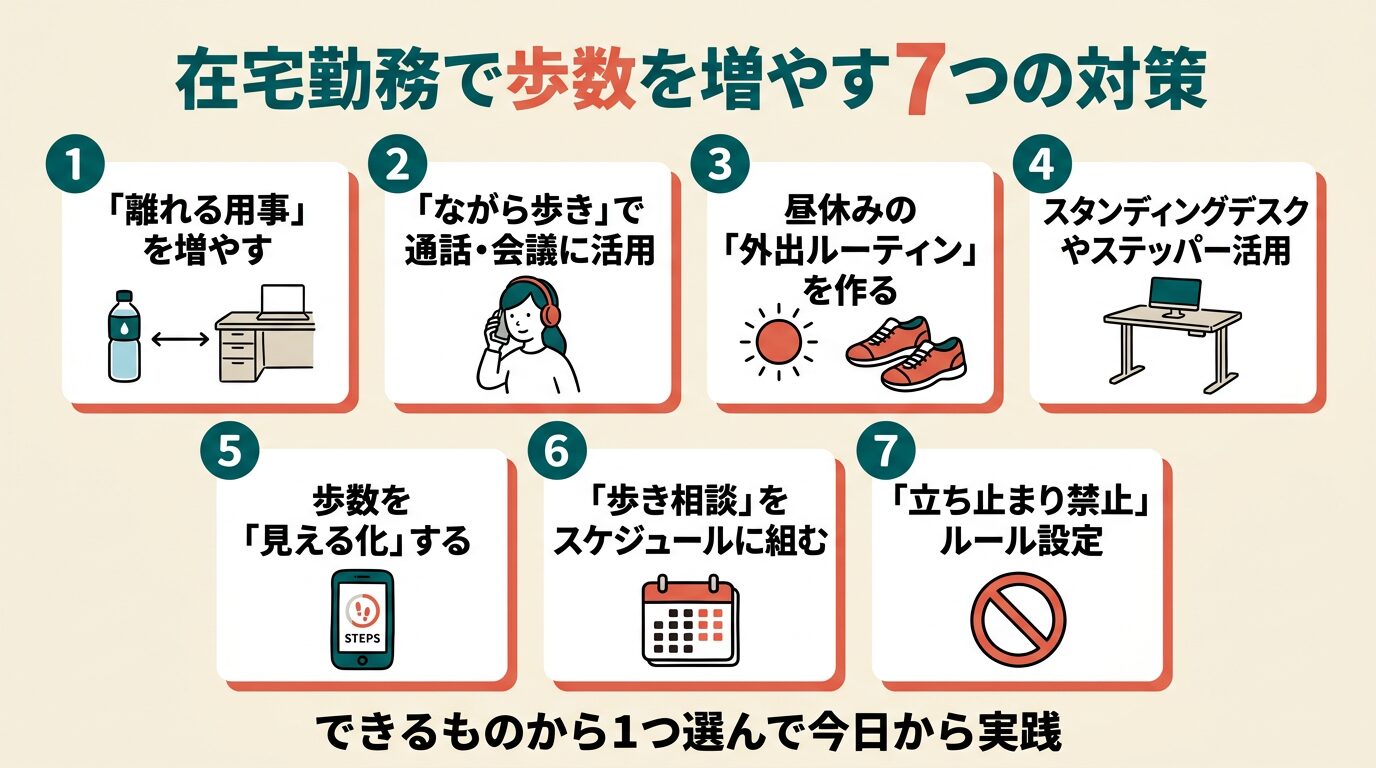 昼休みの外出ルーティンイメージ