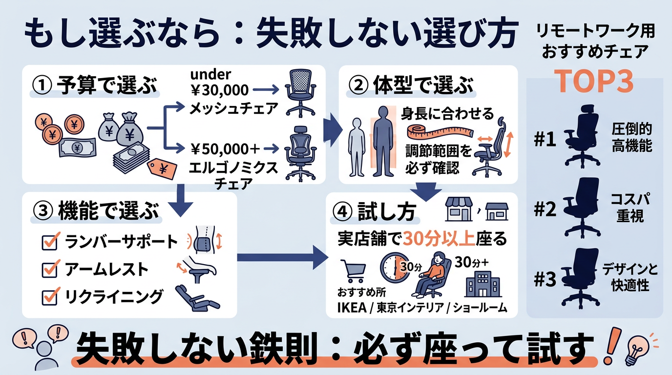 ワークチェアの失敗しない選び方ガイド