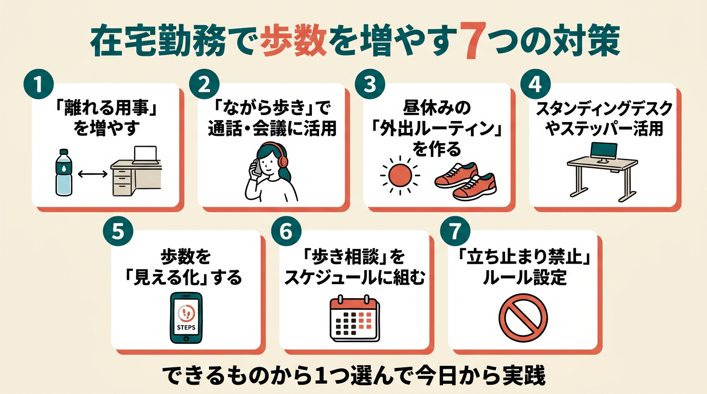 昼休みの外出ルーティンイメージ